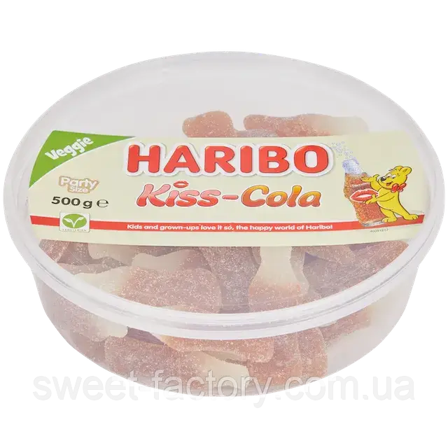 Жувальні Цукерки Haribo Kiss Cola 500g