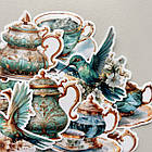 Міні-набори стікерів "Чайний сервіз у бірюзовий відтінок", фото 2