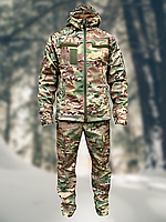Камуфляжный softshell армейский костюм, софтшел, форма для военных мультикам 50