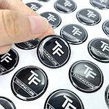 Об'ємні наліпки, шильди, випуклі наліпки