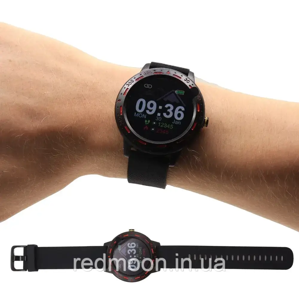 Наручные смарт-часы Smart S18, Красные / Водонепроницаемый фитнес браслет / Умные часы для тренировок - фото 1 - id-p1988216611