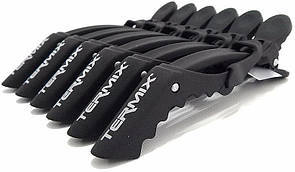 Затискачі для волосся Termix Soft Black 6 шт