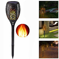 Декоративный садовый светильник (факел) WUS на солнечной батарее с имитацией огня Flame Light 96 Led, GS2,