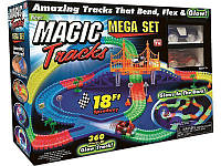 Гибкая гоночная трасса Magic Track Mega Set 360 (Мэджик Трек) 360 деталей (2 машинки)! Топ