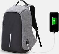 Городской рюкзак антивор Bobby Backpack от XD Design СЕРЫЙ ! Топ