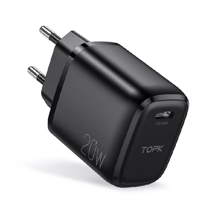 Швидка зарядка TOPK 20W QC 3.0 Type-C адаптер блок живлення мережний пристрій