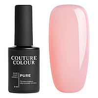 База камуфлирующая каучуковая для гель-лака Couture Colour Pure Base Coat 04, цветочный розовый, 9 мл
