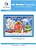 Набір для вишивання за нанесеною на канву схемою "Christmas House".AIDA 14CT printed, 36*28 см, фото 3