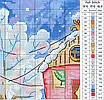 Набір для вишивання за нанесеною на канву схемою "Christmas House".AIDA 14CT printed, 36*28 см, фото 5