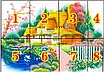 Набір для вишивання за нанесеною на канву схемою "Dream Cabin". AIDA 14CT printed 63*47 см, фото 4