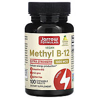 Вітамін Б12 1000 мкг Jarrow Formulas Vitamin B12 метилкобаламін для мозку 100 пастилок зі смаком лимона