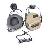 Навушники активні тактичні для стрільби Earmor M31H, фото 7