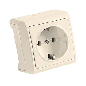 Розетка із заземленням VIKO Vera кремовий 90681208