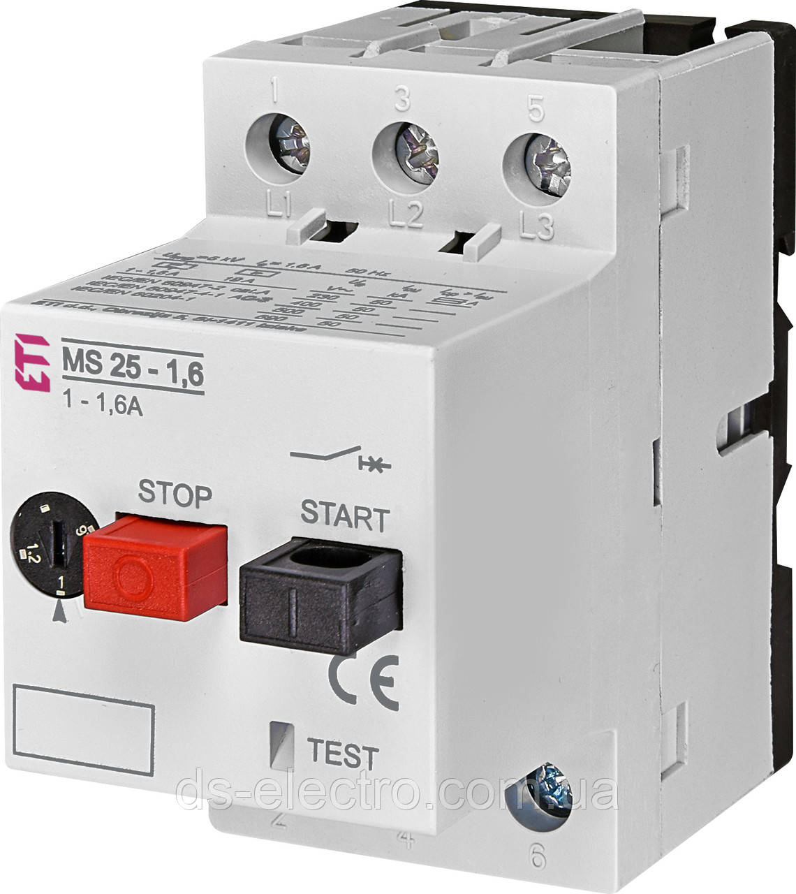 Автоматичний вимикач захисту двигуна ETI MS 25