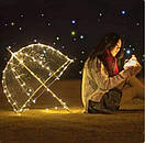 Гірлянда штора на USB 3*3 м на 300 LED з пультом крапля роси біле холодне світло GOLDENLIGHT, фото 3