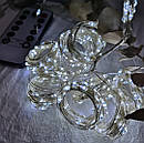 Гірлянда штора на USB 3*3 м на 300 LED з пультом крапля роси біле холодне світло GOLDENLIGHT, фото 5