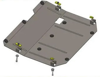 Захист двигуна Chevrolet Captiva (c 2011--) Кольчуга, фото 1