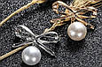 Пін на одяг "Перлина" (брош), 3.3*2.8 см, золотистий, фото 5