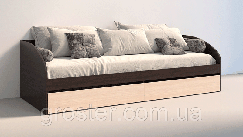 Ліжко Брайт з висувними шухлядами для білизни, фото 1