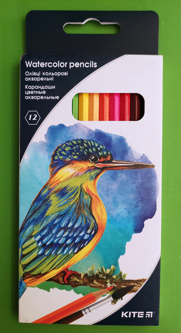 Канц Олівці 12 шт KITE аквар. /K18-1049/ "Птахи" (1/12)