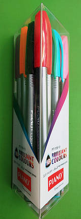 Канц Набір ручок масляних ”PIANO” /1159-10/ ”Correct” 10кол.,10шт., ТРИКУТНА, PVC box (1/12/144), фото 1
