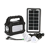 Портативна система автономного освітлення та зарядки GDPlus GD-8080, 4000 мА/год із сонячною панеллю/ліхтарем, фото 7