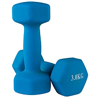 Гантелі для фітнесу непренові 3 кг х 2 шт 80024-N3
