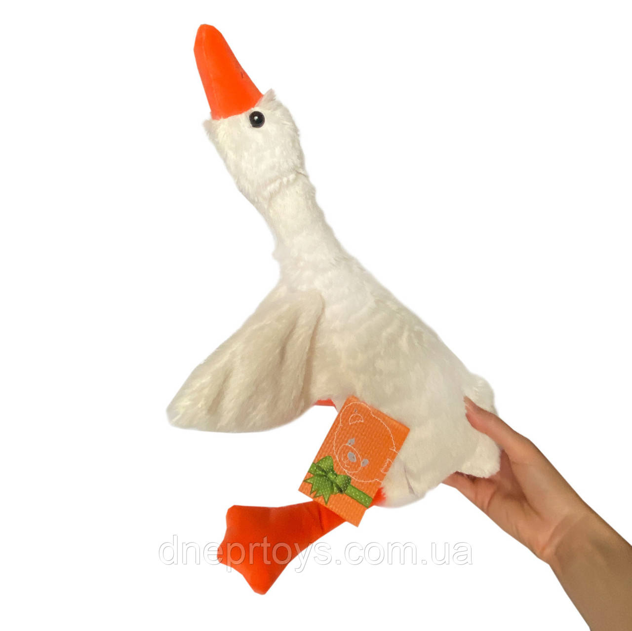 М`яка іграшка Гусак, Гуска, Гусь білий, плюш, 61 см, Копиця, Україна (00276-97), фото 1