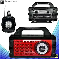 Аккумуляторный радиоприемник с фонарем Everton RT-824, с USB / Портативное FM радио! Покупай