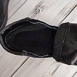 Дитячі демісезонні підліткові шкіряні черевики для хлопчика для дівчинки Jordan чорні, фото 5