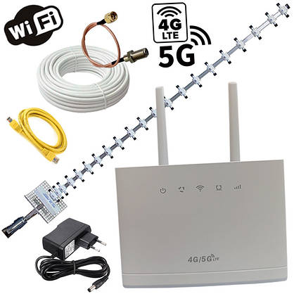 4G Wi-Fi комплект "Швидкісний інтернет" (Роутер HiLink D311 + Антена 21 Дб), фото 3