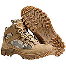 Зимові тактичні черевики, тактичне взуття на флісі Торнадо піксель ЗСУ, фото 3