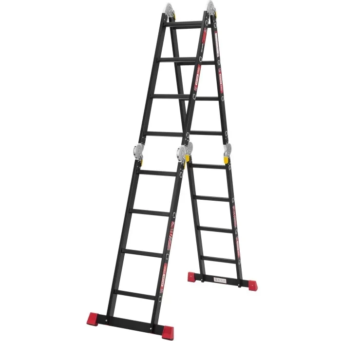 Драбина-трансформер алюмінієва Квітка PRO Heavy Duty (4х4 сходинки) (110-9040)