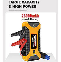 Пусковий прилад для акумулятора автомобіля JUMP STARTER JX27 9980 mAh повербанк для смартфона з ліхтариком, фото 4