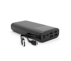 Портативний Power Bank Wozinsky WPB-001BK 30000 mAh зовнішній акумулятор повербанк для смартфона Чорний, фото 3