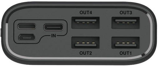 Портативний Power Bank Wozinsky WPB-001BK 30000 mAh зовнішній акумулятор повербанк для смартфона Чорний, фото 4