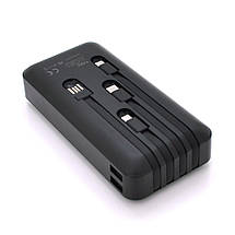 Портативний Power Bank Power Way TX-23 20000 mAh зовнішній акумулятор повербанк для смартфона Чорний, фото 3