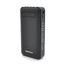 Портативний Power Bank ProTech-B05 20000 mAh акумулятор повербанк для смартфона з ліхтариком Чорний, фото 4
