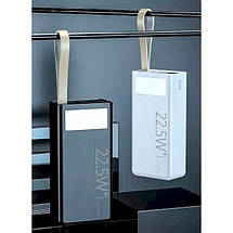 Портативний Power Bank YM-354 40000 mAh акумулятор повербанк для смартфона з ліхтариком швидка зарядка Білий, фото 4