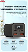 Портативний Power Bank XO-PB97 20000 mAh зовнішній акумулятор повербанк для смартфона швидка зарядка, фото 5
