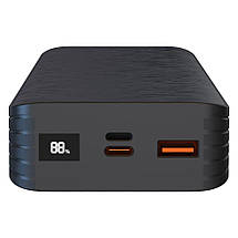 Портативний Power Bank XO-PR144 20000 mAh зовнішній акумулятор повербанк для смартфона швидка зарядка Чорний, фото 3
