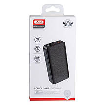 Портативний Power Bank XO-PR144 20000 mAh зовнішній акумулятор повербанк для смартфона швидка зарядка Чорний, фото 5