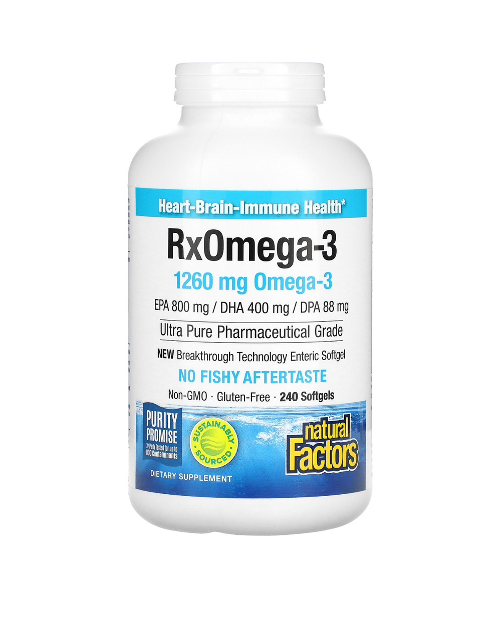 Natural Factors Rx Omega-3 240 гелевих капсул