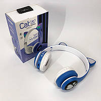 Бездротові навушники з bluetooth Cat VZV 23M, Бездротові навушники зі вушками, що світяться, UH-778 для дітей