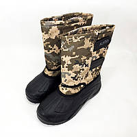 Мужские резиновые ботинки Размер 42 (27.5см) | Зимние мужские ботинки на меху | Военные XN-739 сапоги зимние