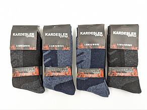 Чоловічі термошкарпетки Kardesler високі вовняні з махрою шкарпетки для чоловіка розмір 42-46. 6 пари\уп.