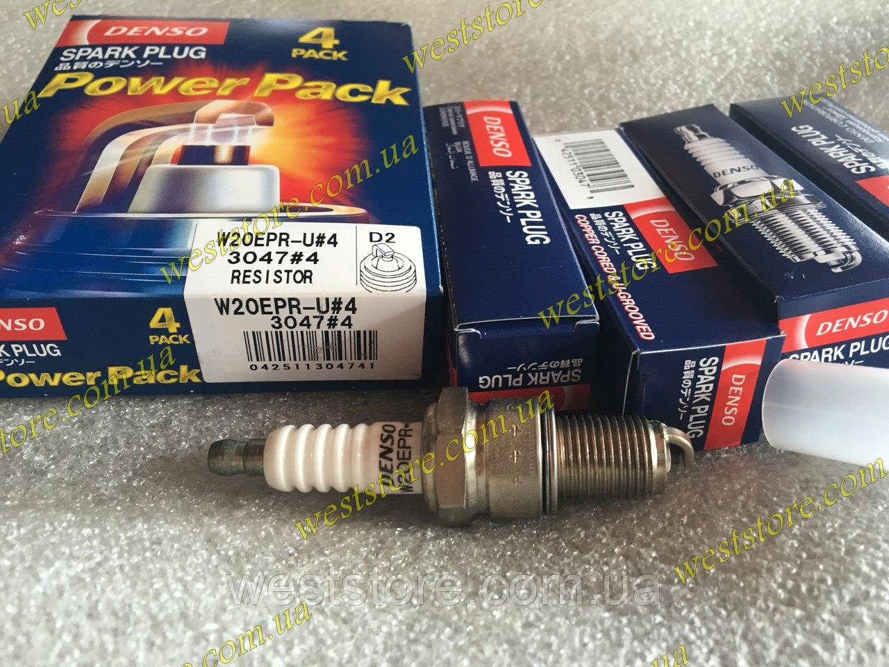 Свічки Denso (D2) W20ERP-U ваз 2101-2107 2108-21099 2113-2115 2110- 2112 2121 нива Lanos Ланос Сенс Sens, фото 1