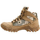 Тактичні демісезонні черевики, військове взуття торнадо піксель зсу койот, фото 2