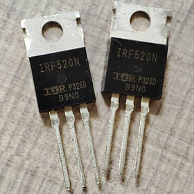 Транзистор IRF520 IR MOSFET N-Канал 100В 0,2 Ом 9.7 А TO-220-3