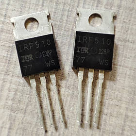 Транзистор IRF510 IR MOSFET N-Канал 100В 0,54 Ом 5.6 А TO-220-3